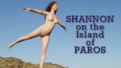 naked girl shannon on island of paros